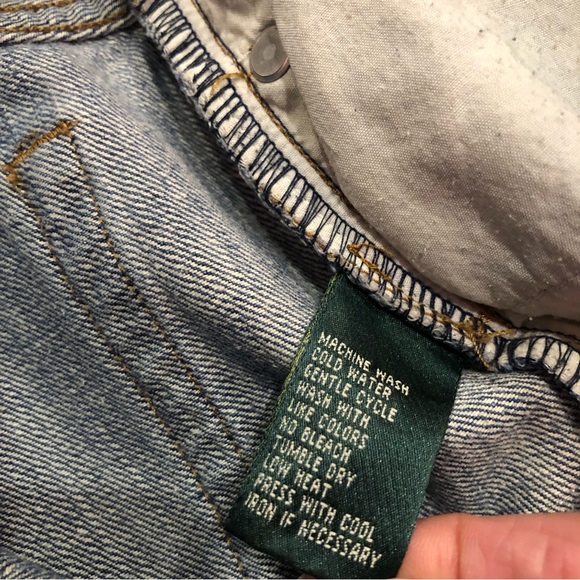 Vtg Ralph Lauren Jeans Co. Lauren Green Label Stirrup Denim Jean size 10 - Picture 6 of 14